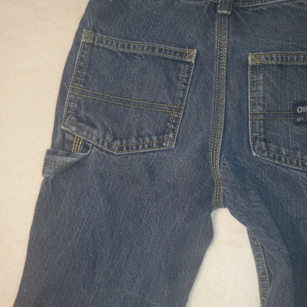 OshKosh B'gosh Carpenter Jeans Kids 5R  Dark Blue E-Z Adjust Waist Utility